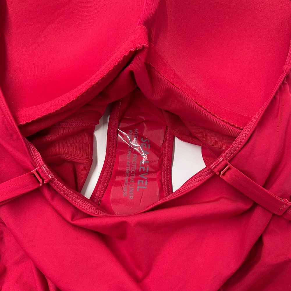 NEW Sea Level Australia Twist Front Multifit One Piece Swimsuit Womens 12 US Red - Picture 8 of 9